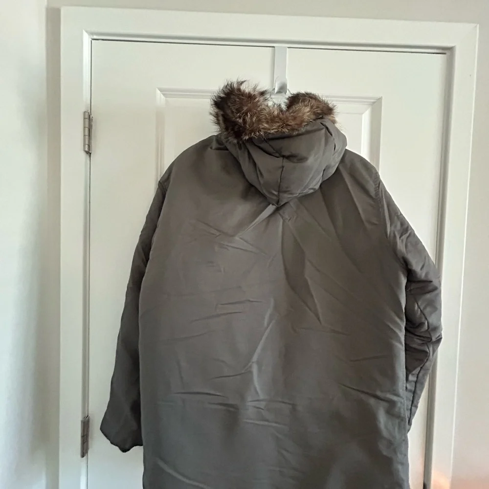 Mens / Women's Heavy Duty Insulated Coat • Large • Grey • - Picture 4 of 9